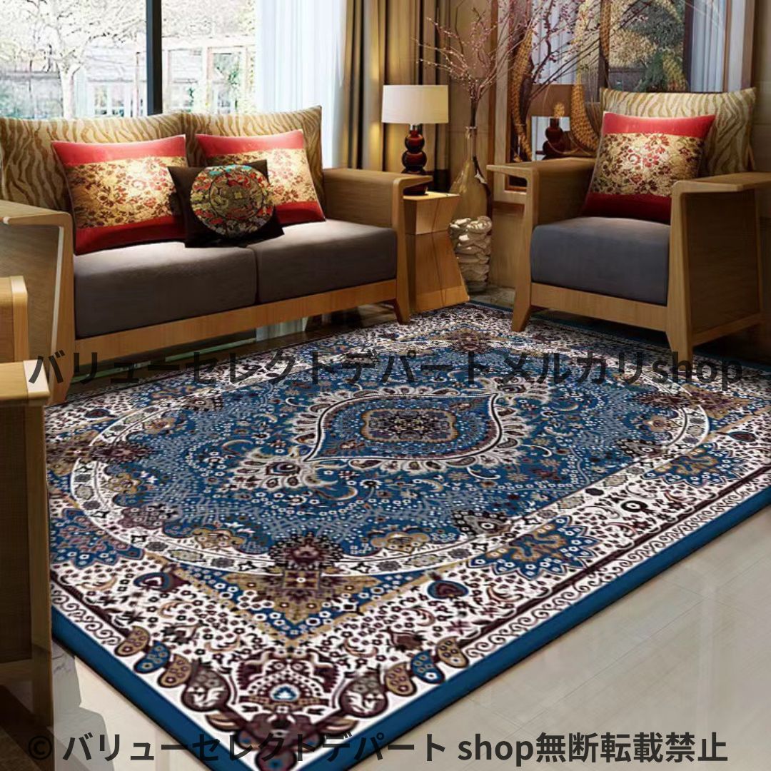 ラグ 北欧 おしゃれ カーペット 200×100 洗える 夏 犬 3畳 薄手 オールシーズン 大判 畳 長方形 カーペット ペルシャ風 ヨーロピアンラグ 滑り止め付き ホットカーペットカバー 床暖房 レッド エスニック 柔らかい センターラグ 子供 4畳