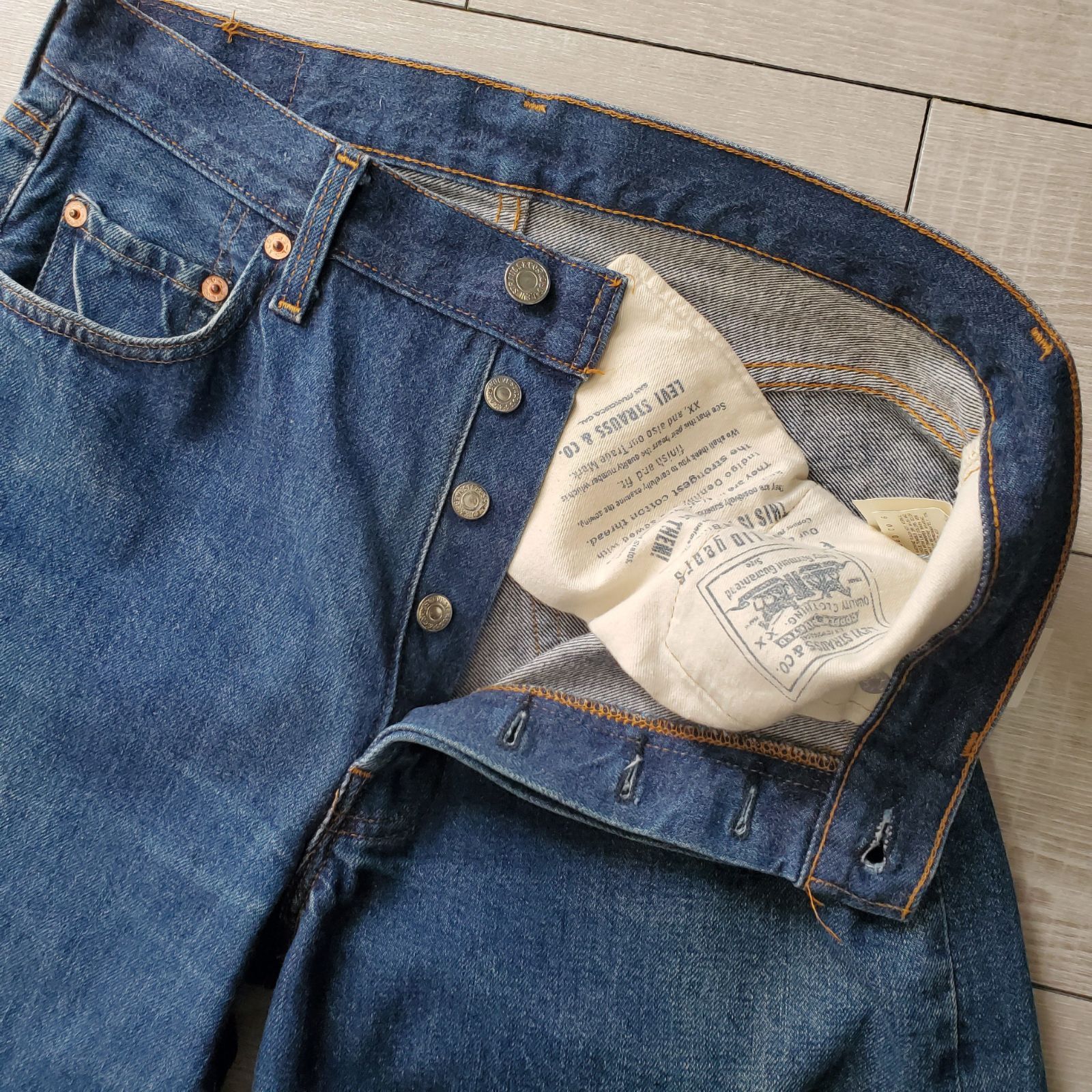 ファッション 110周年 LEVIS 初期復刻 W31 BIGE 501 USA バレンシア製 