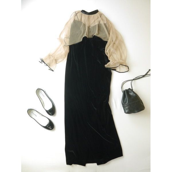 ameri vintage MANY WAY TULLE VEIL DRESS - ロングワンピース