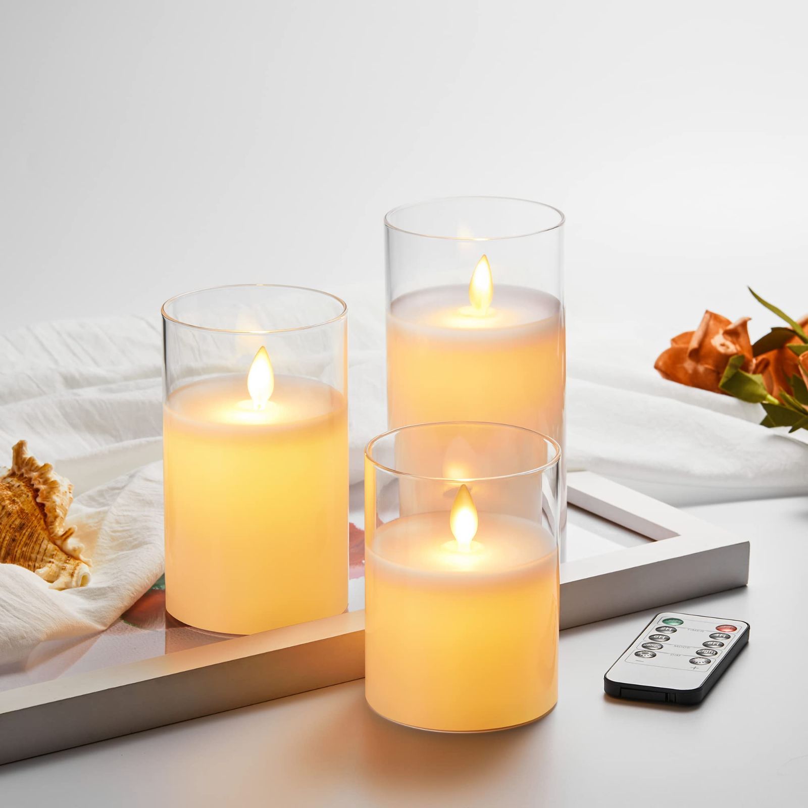 【新着商品】専用リモコン付き おしゃれ 省エネ 癒し 安全 暖色 led ろうそく 揺らぐ炎 電池式 誕生日 キャンドルお風呂 ウェディング MELEJIA ゆらぎ パーティー ロウソク ledシーリングライト(