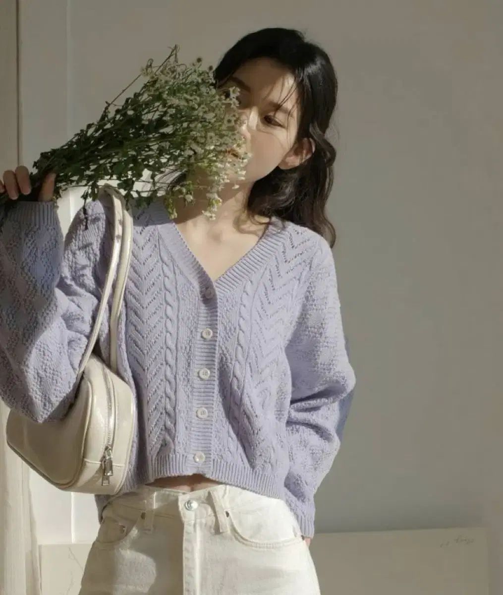 98 ミスター ダウ ラベンダー OAT 中止 カーディガン