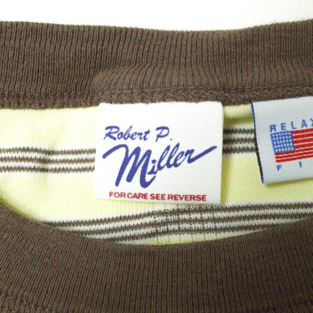 新品 miller x Relaxfit ミラー リラックスフィット 23SS 別注 Panel Rib Border S/S T-Shirt 針抜きリブ  パネルリブボーダーTシャツ Free バナナチョコシリアルボーダー 半袖 トップス mc68593 - メルカリ