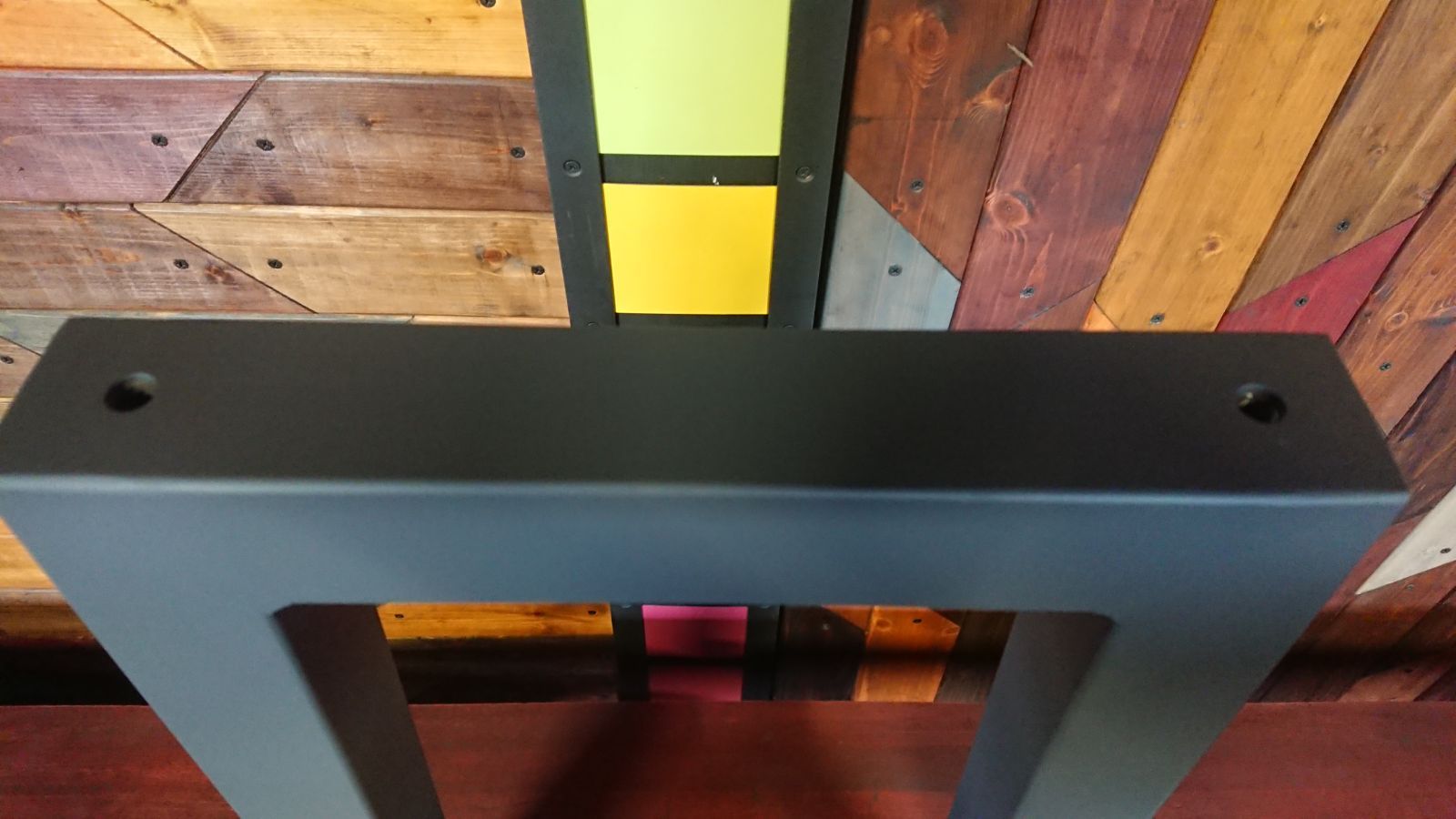 インテリア/家具 マットグレーでアイアンな極太鉄脚♪ 50×400×650mm ZZ