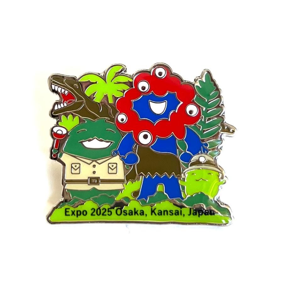 ミャクミャク モリゾー キッコロ ピンバッジ 大阪城 恐竜といっしょ ミャクミャク モリゾー キッコロ ピンバッジ 恐竜といっしょ