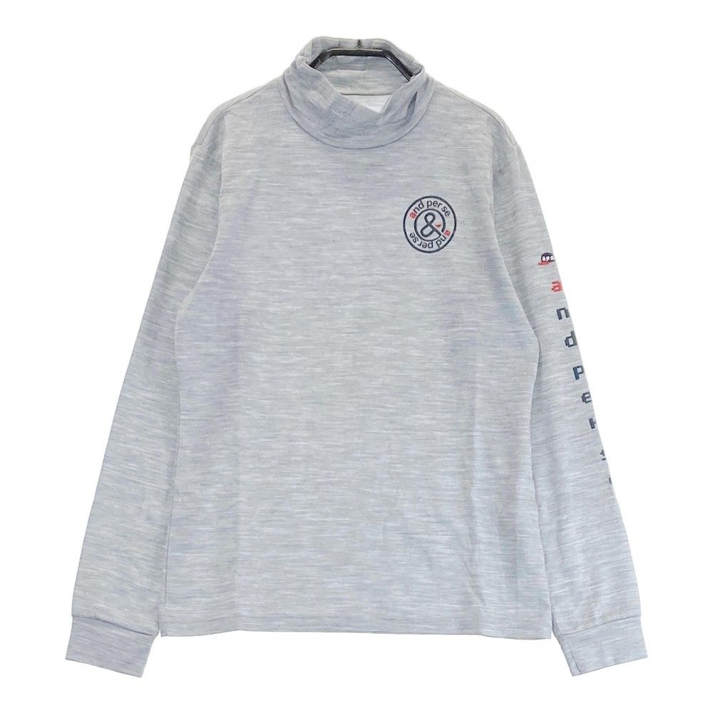 楽天市場】AND PER SE アンパスィ ハイネック 長袖Tシャツ 袖ロゴ ネイビー系 L 【中古】ゴルフウェア レディース : 中古ゴルフ ウェア通販STST
