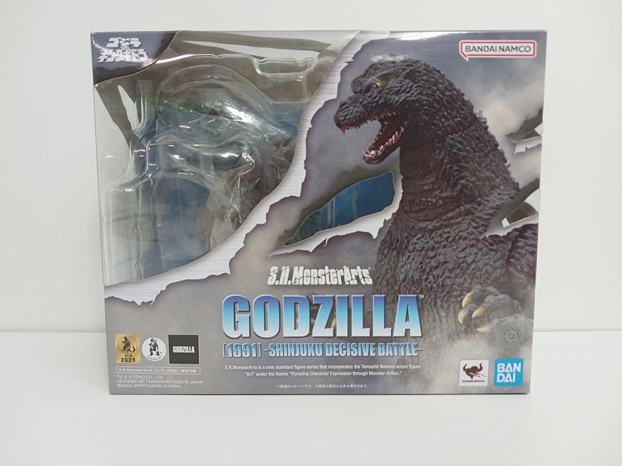BANDAI バンダイ S.H.Monster Arts GODZILLA ゴジラ 1991 -新宿決戦- ゴジラVSキングギドラフィギュア 済み S-220