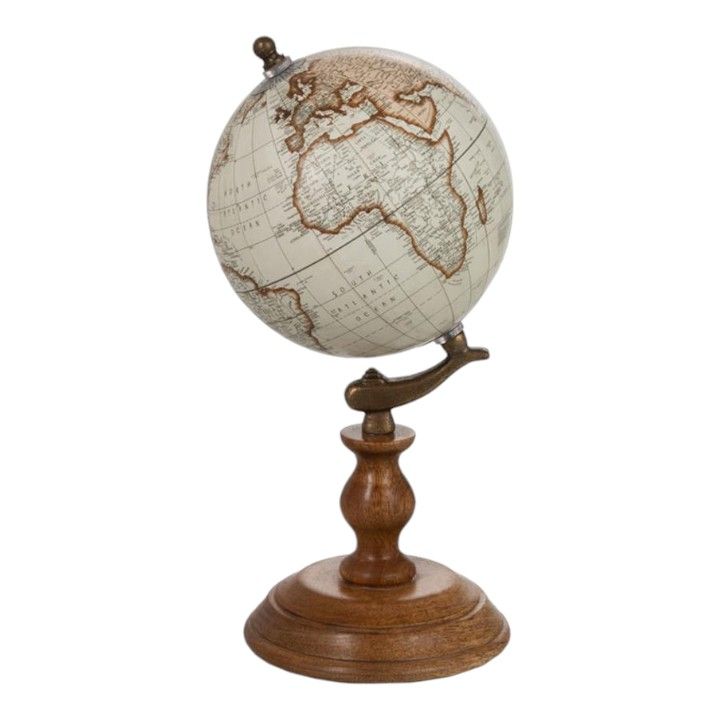 絶対お買い得！！ 地球儀 グローブオンフットウッド ホワイトナッツ アート オブジェ インテリア雑貨 生活雑貨 地球儀