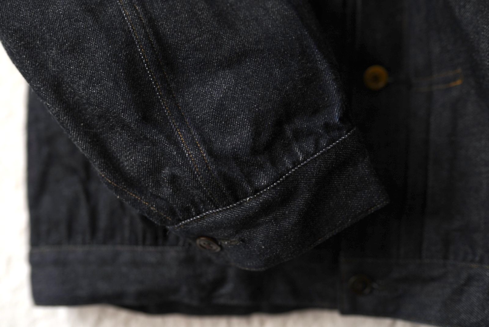 24SS Pleated Denim Jacket 40's デニムジャケット / the