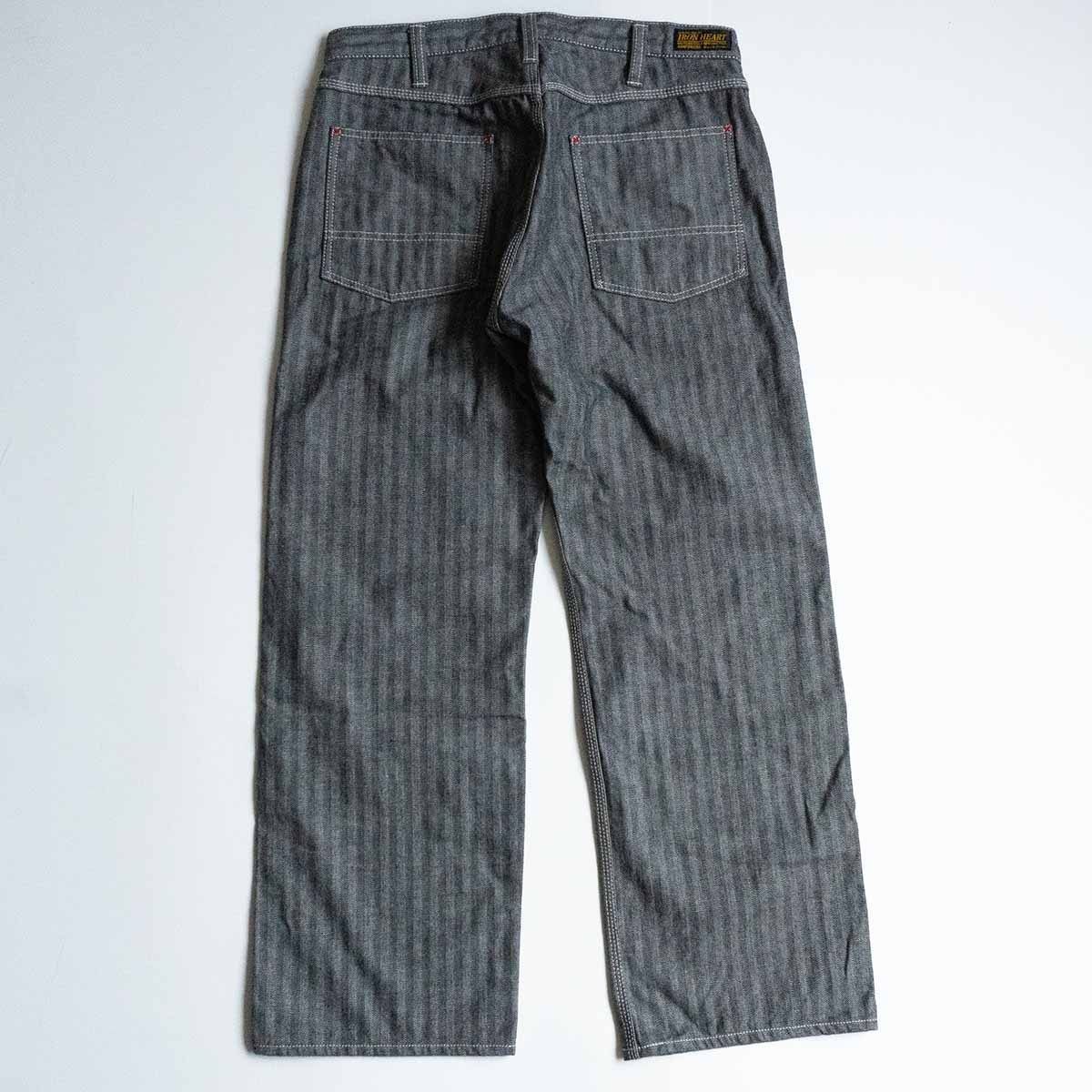 美品 IRON HEART 10.5ozヘリンボン ダブルニーロガージーンズ IRON HEART / アイアンハート】ボトム/ 10.5ozヘリンボン
