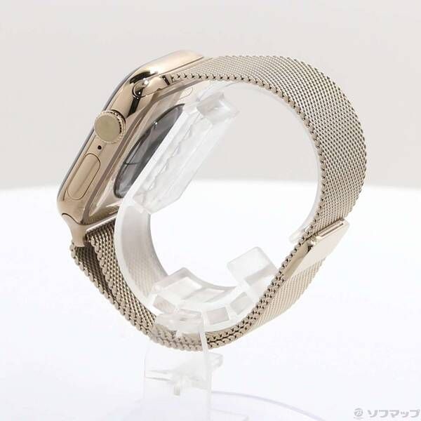 〔 品〕 Apple Watch Series 11 GPS Cellular 42mm ゴールドチタニウムケース ゴールドミラネーゼループ 262