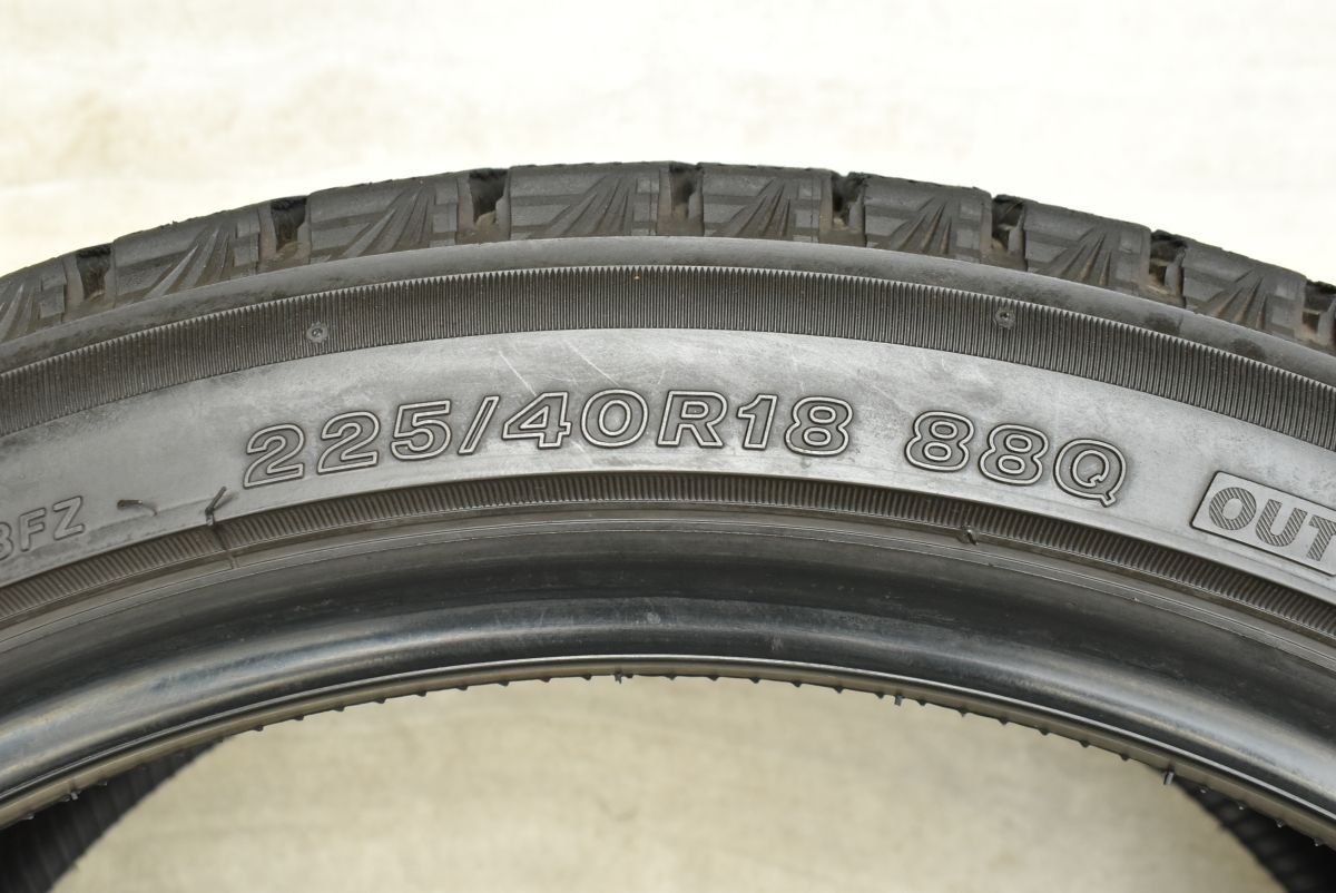 【売り尽くし！】 使用僅か バリ溝 ブリヂストン ブリザックVRX3 225|40R18 2025年製造 4本セット ベンツ Aクラス Bクラス BMW 1シリーズ レクサス IS 【格安SALEスタート！】