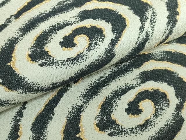 平和屋本店■極上　田中工芸織物 祥園謹製　両面　六通柄袋帯　水面　間道　金糸　逸品　DZAA5155kh5 平和屋本店□極上 田中工芸織物 祥園謹製 両面 六通柄袋帯 水面 間道