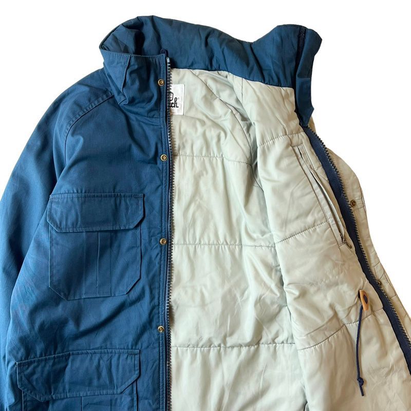 Woolrich◆70s〜/白タグ/中綿ジャケット/VINTAGE/ジャケット/M/コットン/BEG Woolrich◇ダウンジャケット⁄-⁄-⁄GRN⁄無地⁄70s⁄白タグ