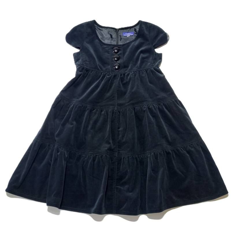 BURBERRY　BLUE LABEL　黒ワンピース バーバリー ブルーレーベル コーデュロイ ワンピース ブラック 黒 36