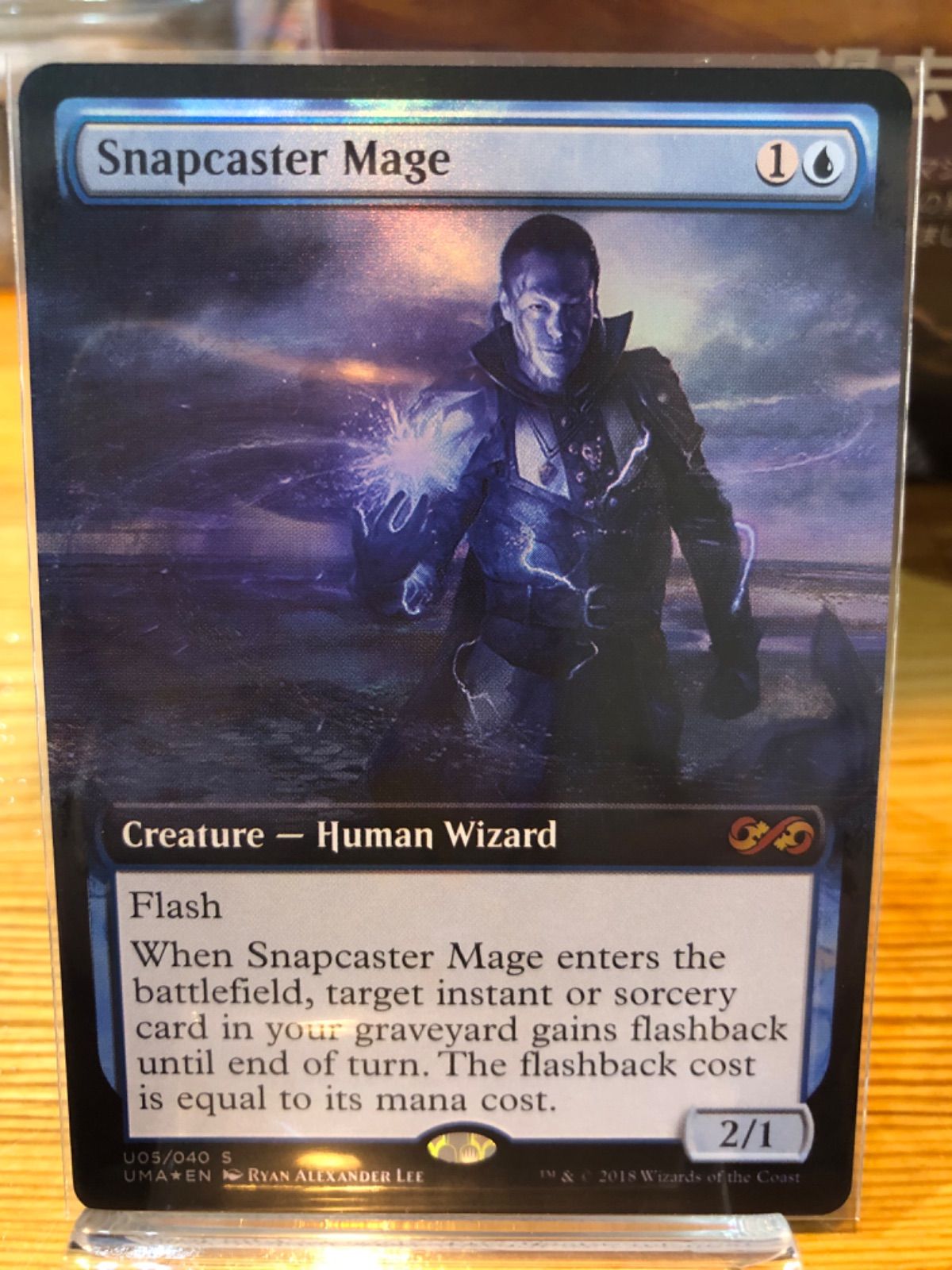 瞬唱の魔道士/Snapcaster Mage 拡張foil PSA10 - トレーディングカード