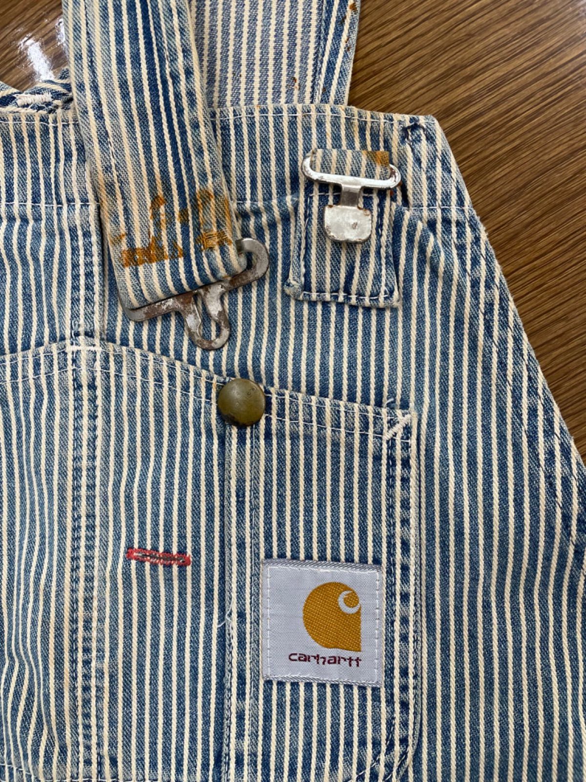 10%OFF期間限定]Carhartt カーハート オーバーオール ヒッコリー - Mercari