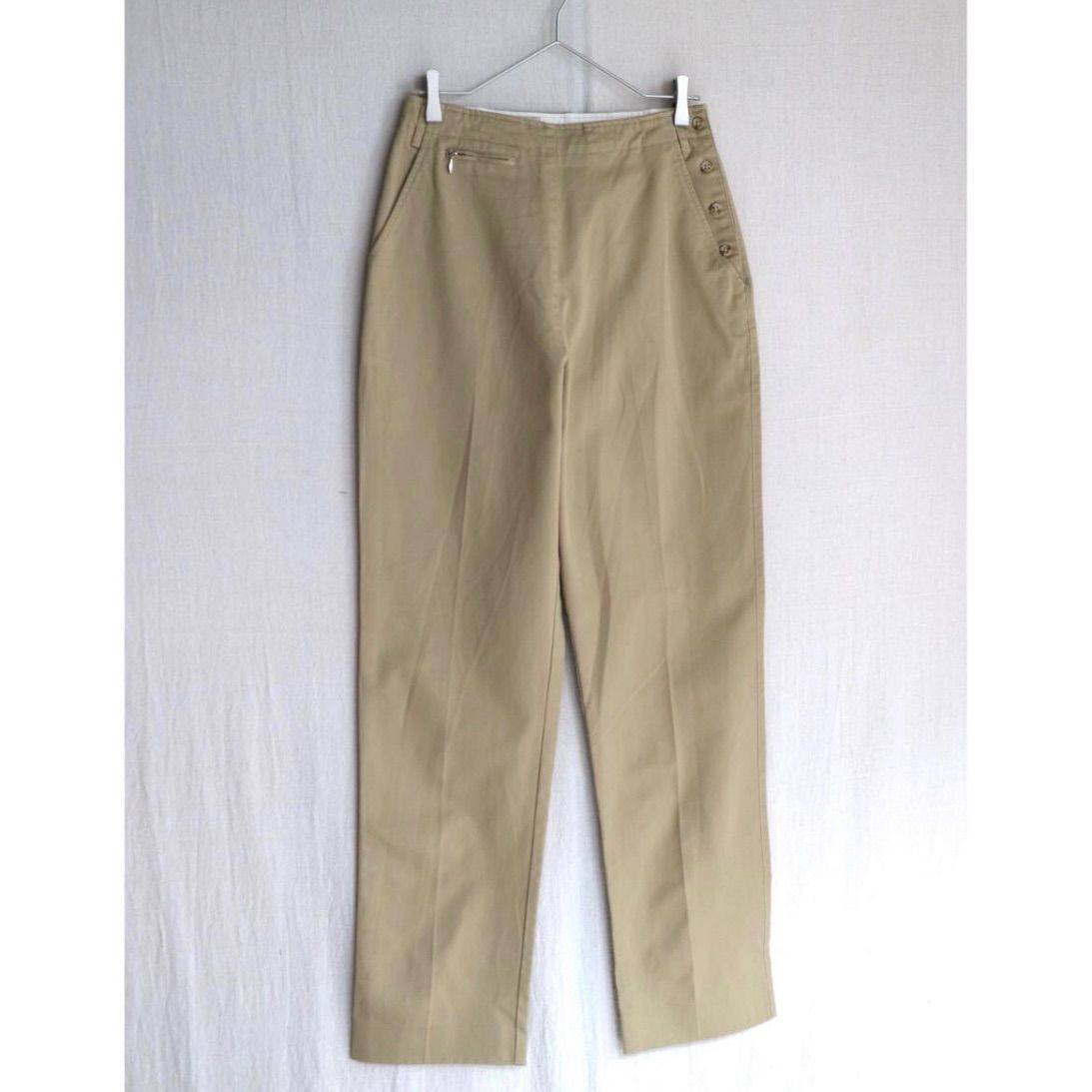 サイドボタン 80s BANANA REPUBLIC パンツ | 12 コットン ベージュ チノパン USA ビンテージ P5-08006-9264