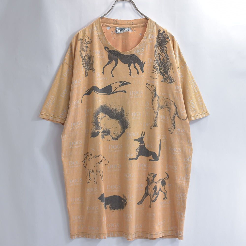 90s アメリカ製 BORO Lee リー DOGS art history ドッグプリント