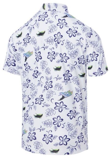 レインスプーナー レディース ポロシャツ トップス Reyn Spooner Adult Tampa Bay Rays White Pua Polo