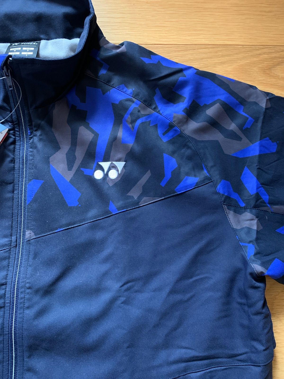 YONEX ウィンドウォーマーシャツLネイビーブルー