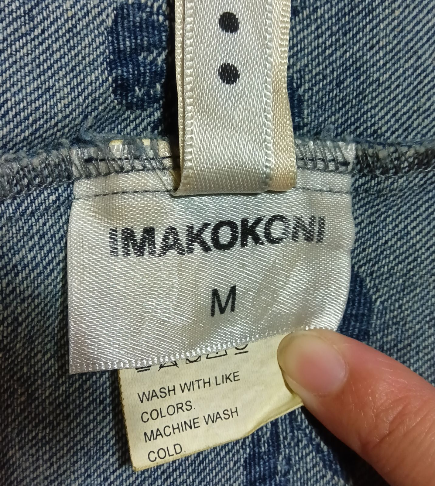 ㊳imakokoni girl フラワーモチーフ デニムジャケット サイズM