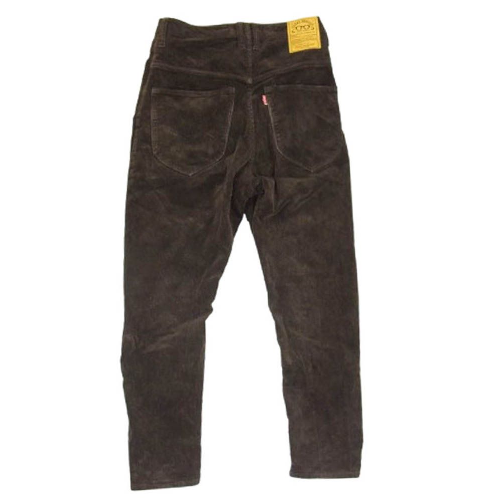 NATAL DESIGN ネイタルデザイン サルエル ストレッチ コーデュロイ パンツ ブラウン系 28