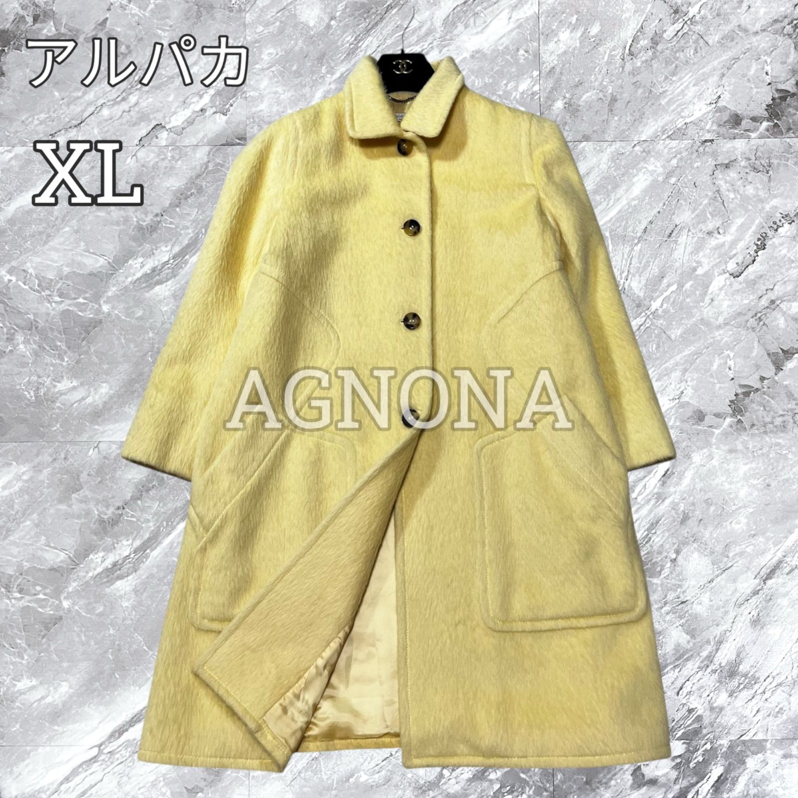 アニオナ ダッフルコート AGNONA アニオナ イタリア製 アルパカウール