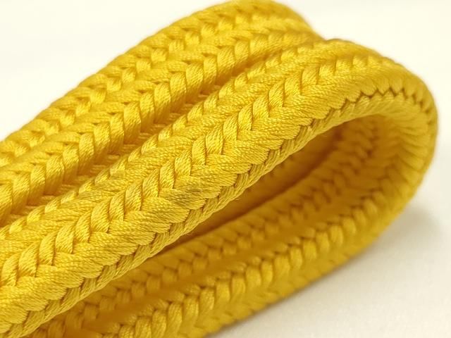 平和屋着物● 上 有職組紐道明 帯締め 冠組 山吹色 宮内庁御用 国立博物館御用 東京芸術大学御用 AABB7005ay