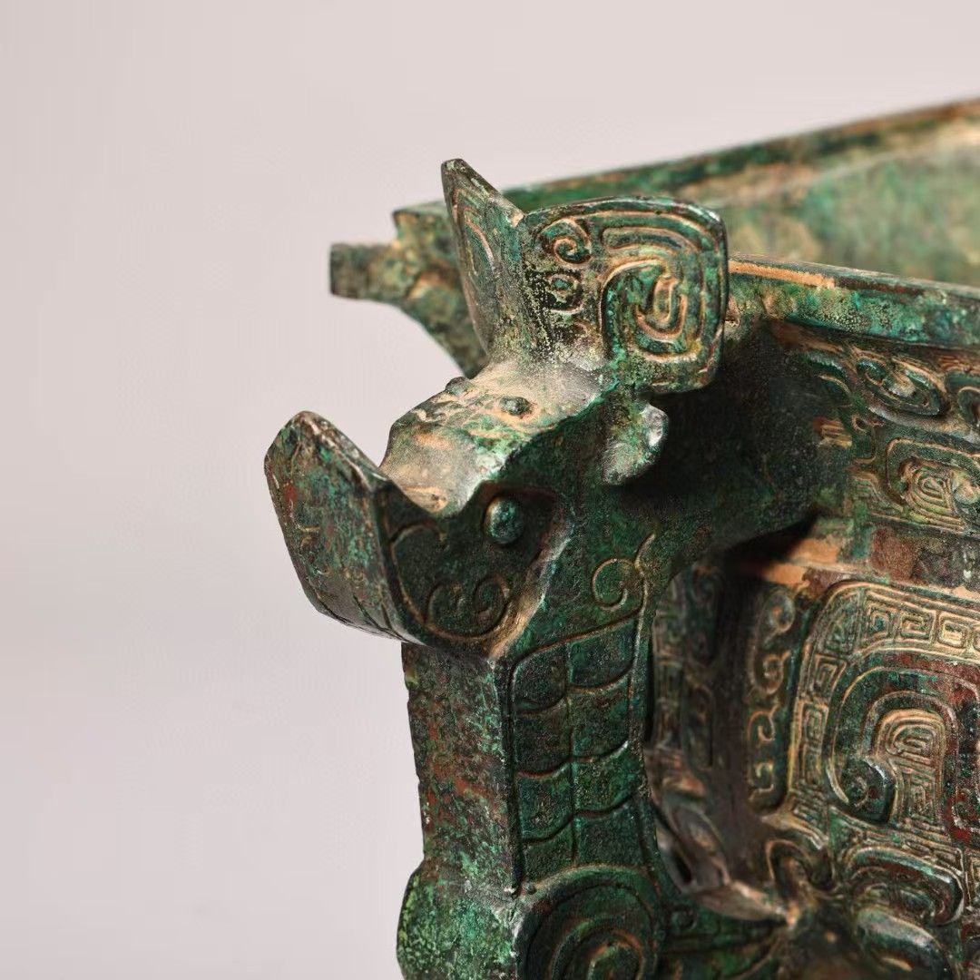 中国 古錫 人物文 八角湯沸かし 急須 V 8087 BLACK 中国 古錫 人物文