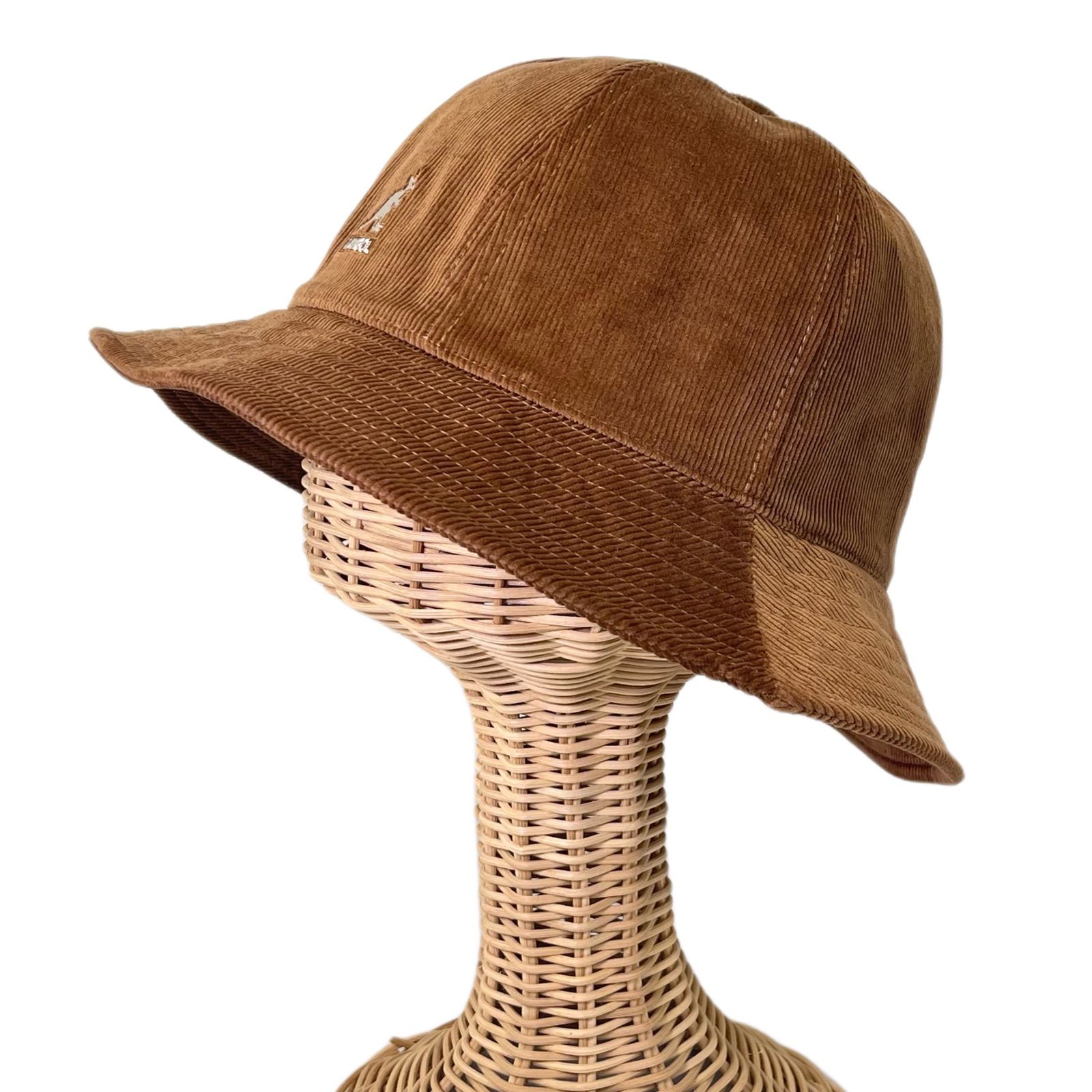 New☆ KANGOL コーデュロイバケットハット Brown XLサイズ-