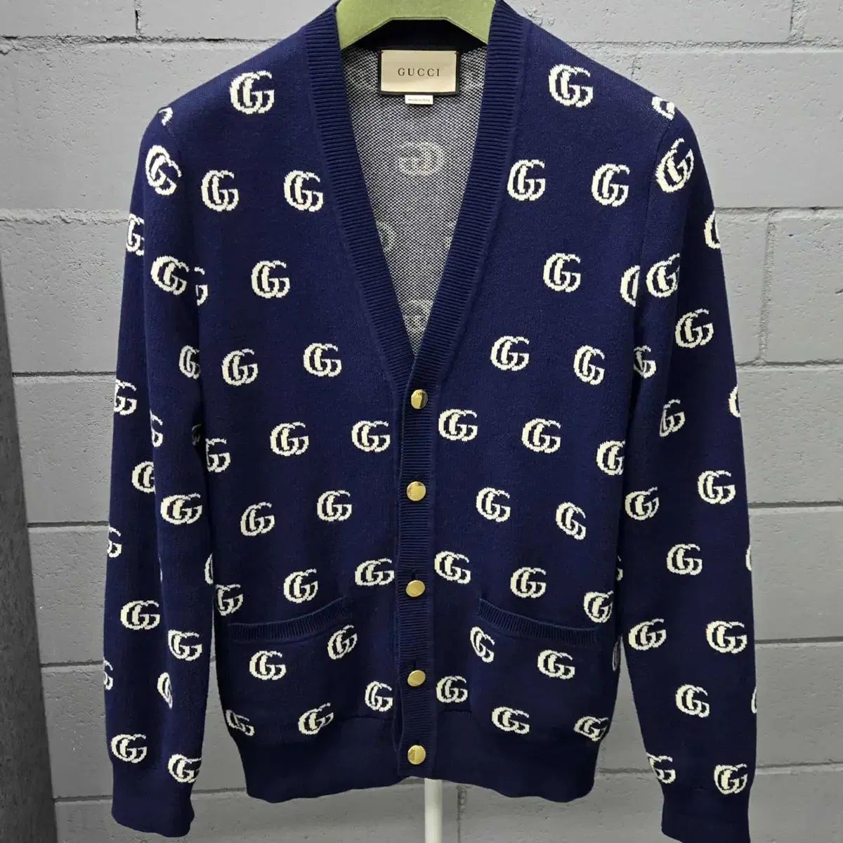 S サイズ GUCCI グッチ GG ジャカード ゴールド チョン ジェジュン カーディガン