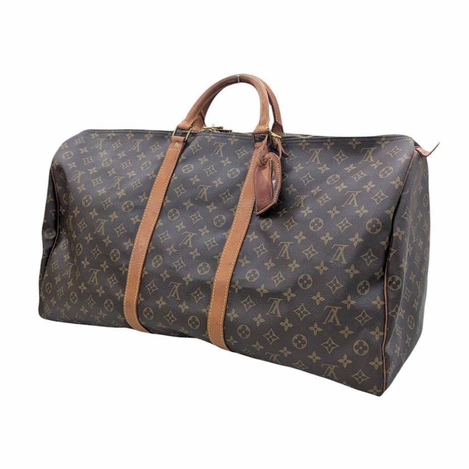 LOUIS VUITTON ルイヴィトン キーポル60 モノグラム ボストンバッグ 旅行カバン M41422 フランス製 匂いあり