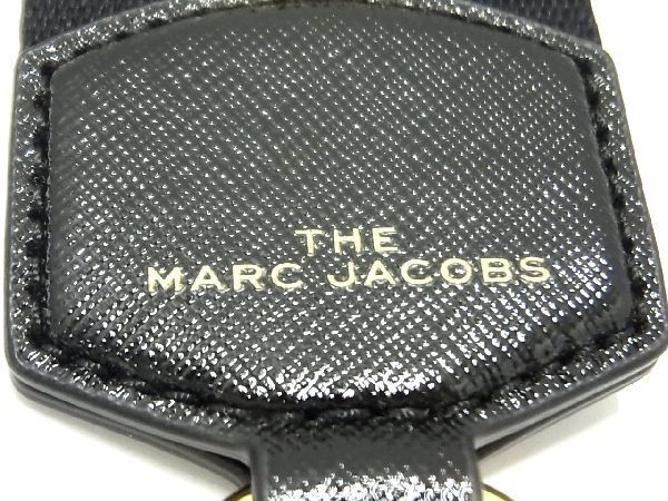 ■極美品■ MARC JACOBS マークジェイコブス ザ ロゴ ウェビング バッグ用 ショルダーストラップ 斜め掛け ブラック系 AI5598sZ