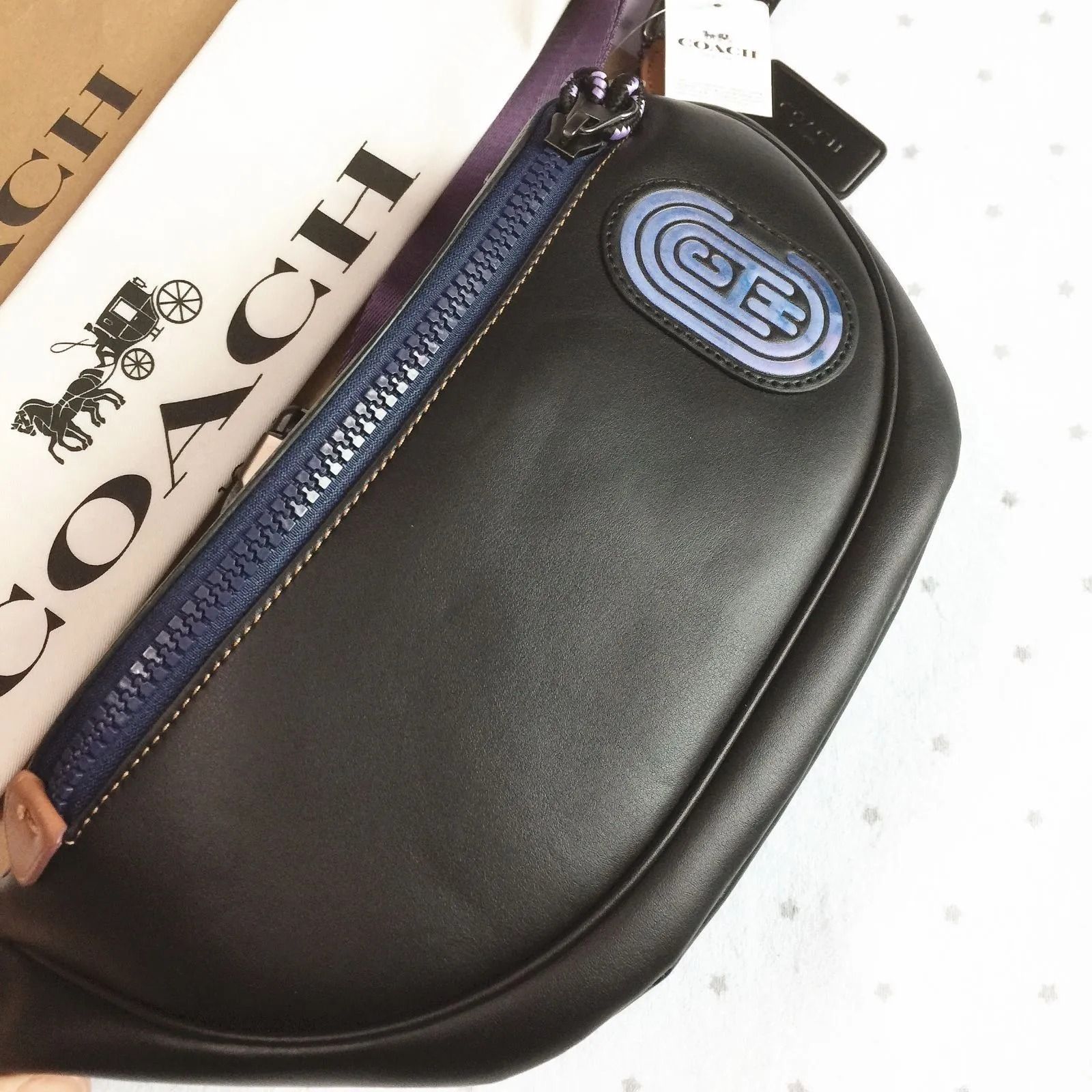 COACH コーチバッグ 69303 ブラック ボディーバッグ ベルトバッグ ウエストバッグ クロスボディー ショルダーバッグ 斜めがけバッグ メンズバッグ クロスボディー アウトレット品 新品未使用