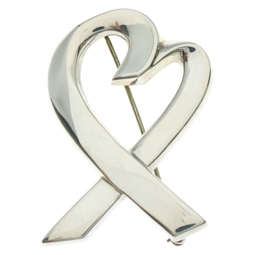 TIFFANY-Co ティファニー ラビングハート ブローチ ピンバッジ シルバー