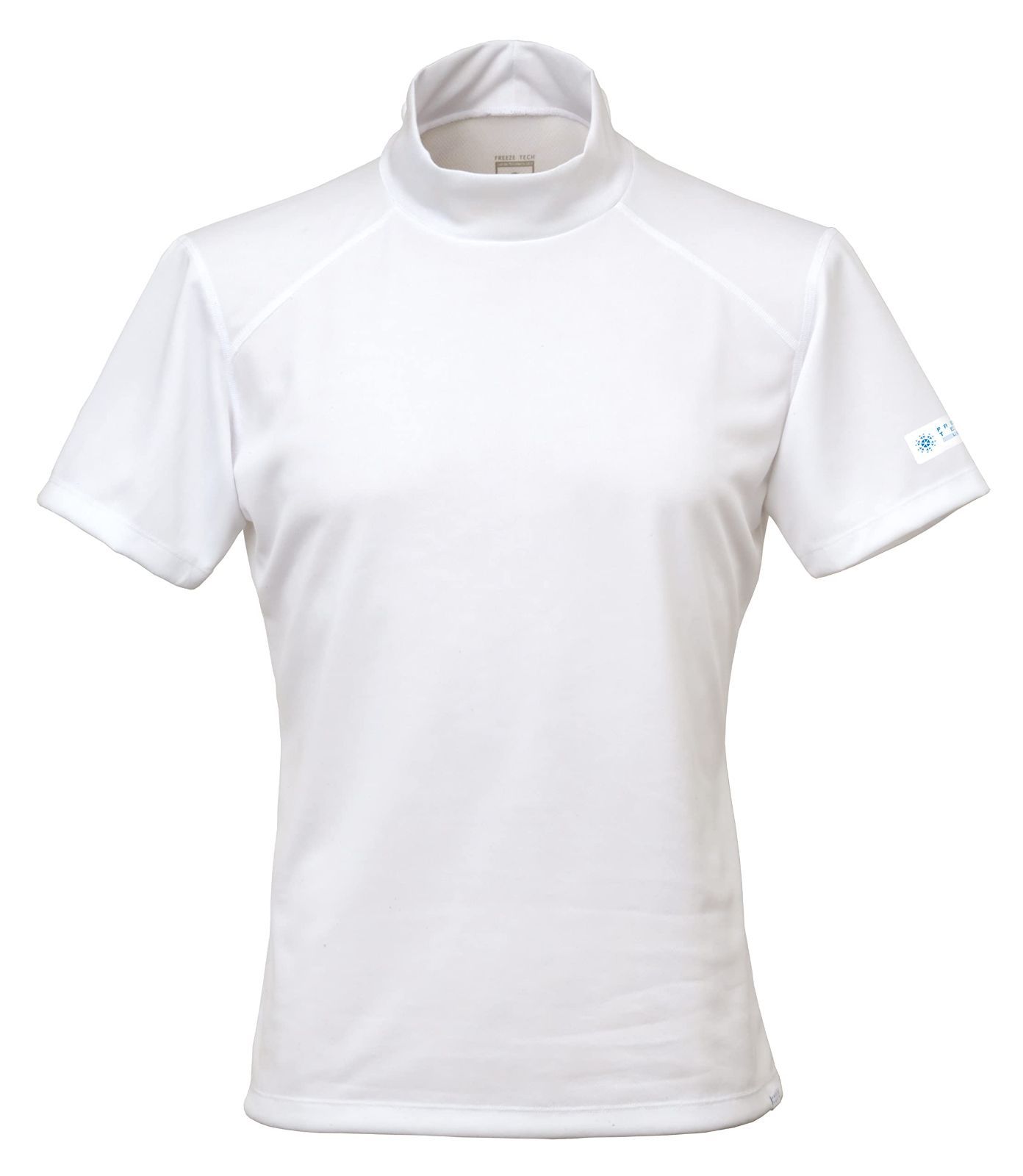 ホワイト_S フリーズテック 氷撃 半袖 モックネック ホワイト S 日本プロゴルフ協会推奨品 ゴルフウェア パフォーマンスライン