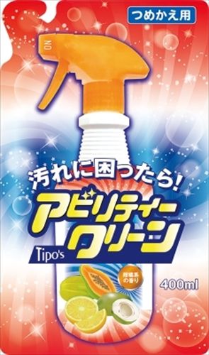 まとめ買い-24点セット Tipo- 039 s アビリティークリーン 詰替え 400ml 友和 住居洗剤