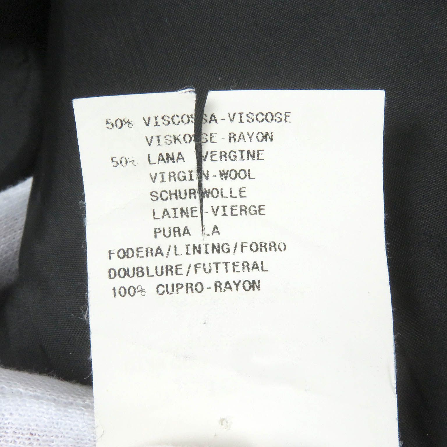 美品□EMPORIO ARMANI エンポリオ アルマーニ ウール 黒タグ 総柄