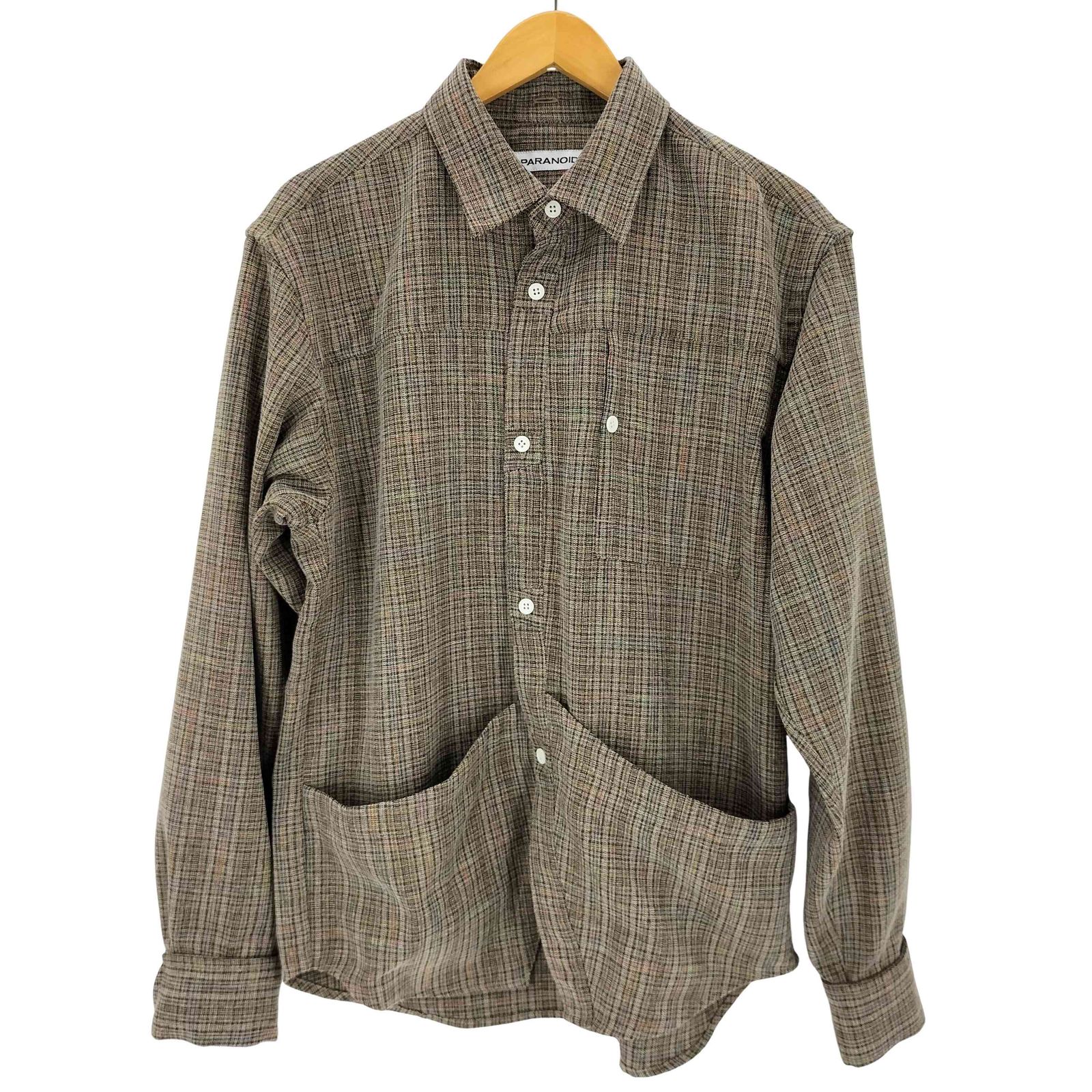 パラノイド PARANOID Spiky scarf メンズ 表記無 パラノイド PARANOID 25SS Crossed Check Pocket Shirt 【BRN