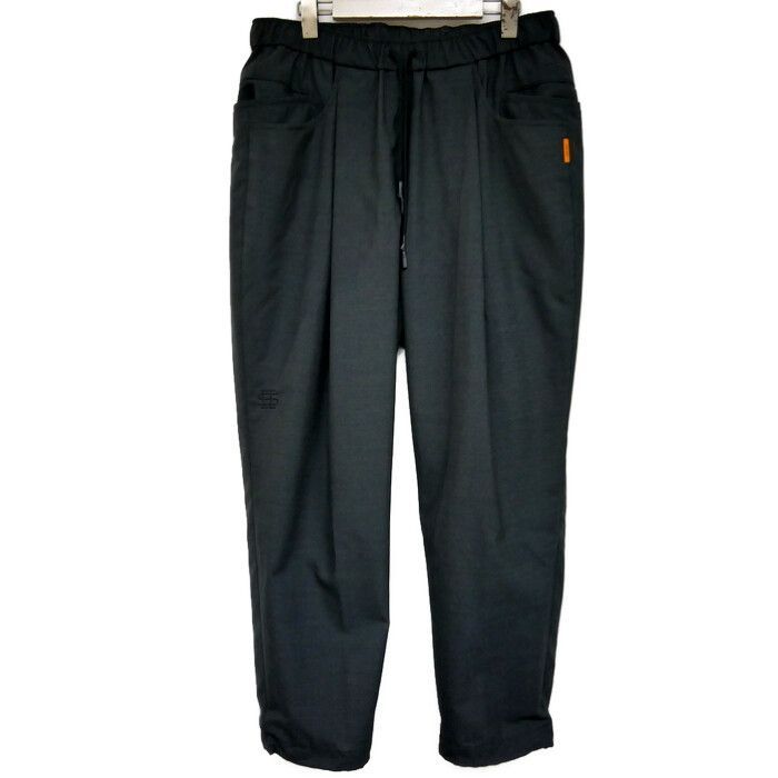 SEE SEE WOOL WIDE SLACKS seesee ネイビー　M SEESEE URBS WIDE TWO TUCK PANTS SEE SEE WOOL WIDE SLACKS seesee