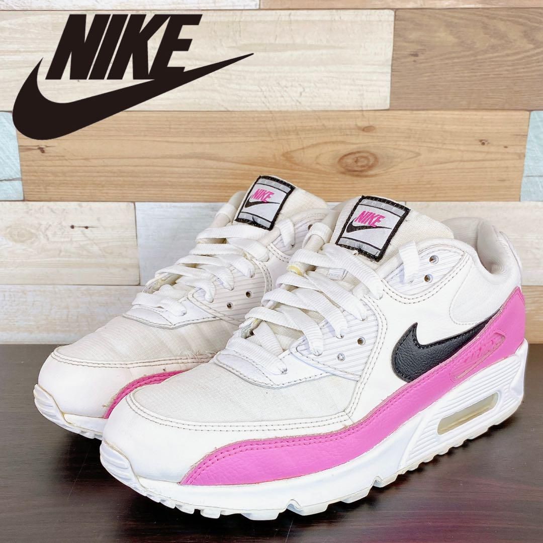 NIKE AIR MAX 90 SE ナイキ エア マックス 90 SE ホワイト ピンク ブラック 25cm U10133 BV0990-100 -  メルカリ