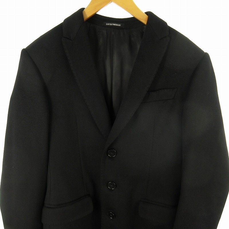 充実の品 エンポリオアルマーニ EMPORIO ARMANI カシミヤ100％ チェスター ジャケット・アウター