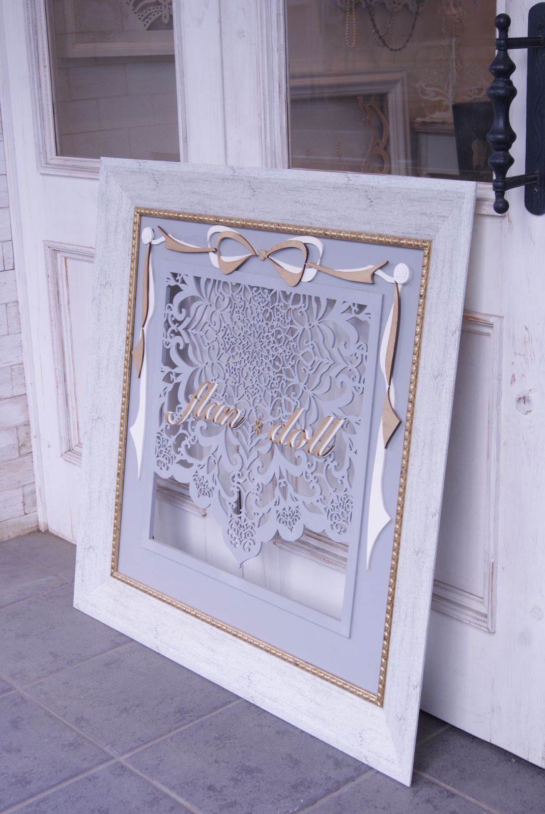 ムニュムニュ パネル アート 額 フレーム 絵画 切り絵 ムニュムニュ パネル アート 額 フレーム 絵画 切り絵