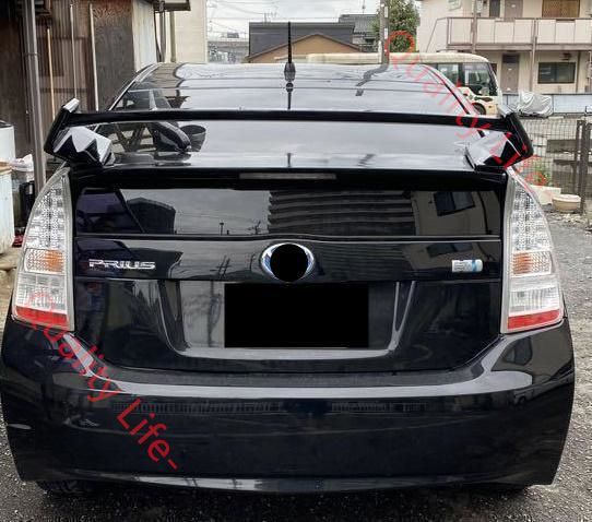 トヨタ ZVW30 プリウス リアスポイラー リアウイング トランク リヤ スポイラー 30系 タイプ ピアノブラック