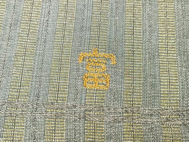 平和屋着物○太鼓柄袋帯 作家物 抽象文様 金銀糸 正絹 逸品 DAAW4264cm