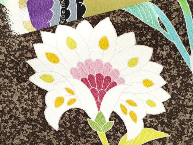 平和屋本店□極上 人間国宝 羽田登喜男 TOKIOetTOKI 訪問着 鴛鴦 金銀