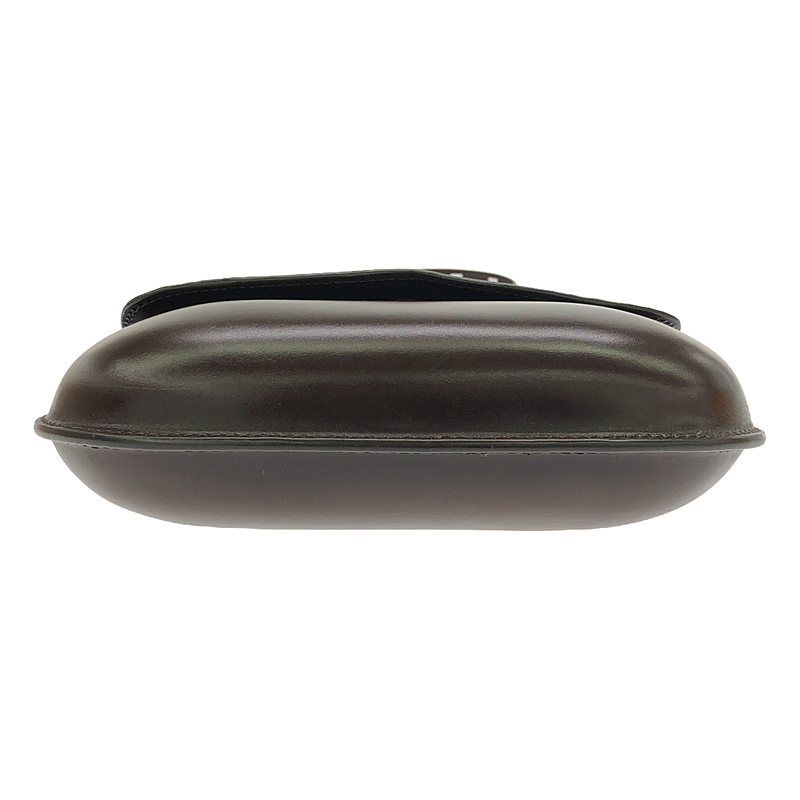 【美品】  LEMAIRE / ルメール | belly bag / ベリー レザー ショルダーバッグ / ユニセックス | dark brown | メンズ 美品】 LEMAIRE / ルメール | belly bag / ベリー レザー ショルダー