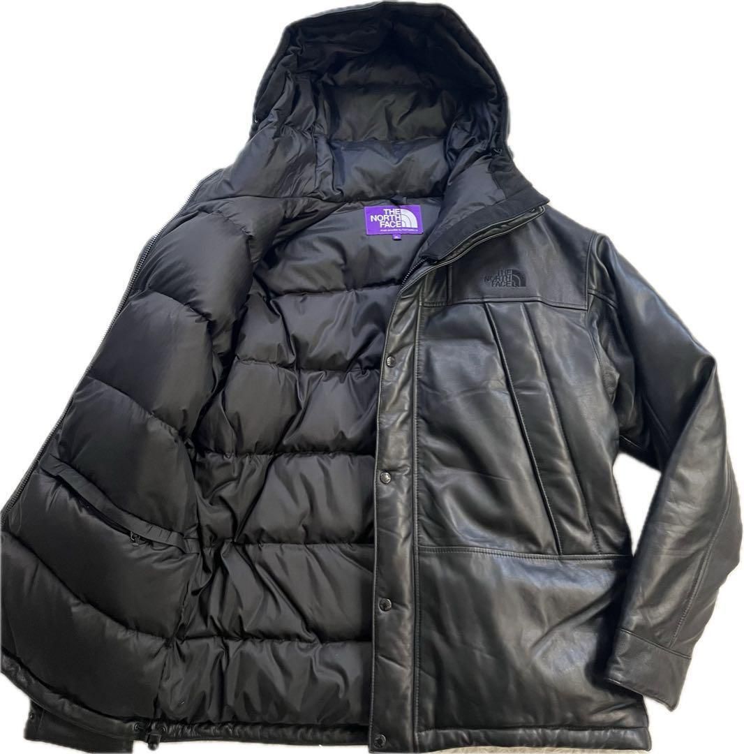 激レア】THE NORTH FACE PURPLE LABEL× nanamica ザノースフェイスパープルレーベル×ナナミカ マウンテンダウン  レザージャケット コラボ メンズ XL 黒 エンボスロゴ 光電子 - メルカリ