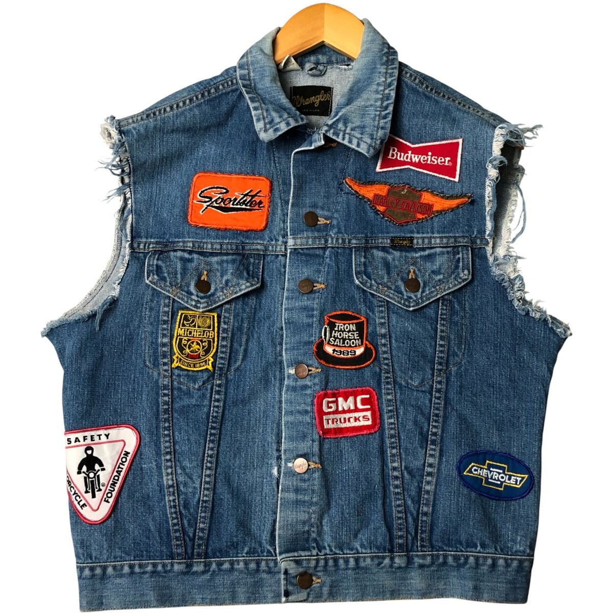 古着 70年代 ラングラー Wrangler デニムベスト メンズM相当 ヴィンテージ|eaa584411