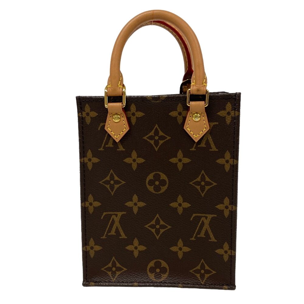 LOUIS VUITTON/ルイヴィトン ビトン M69442 プティット サックプラ モノグラム レザー ショルダーバッグ ブラウン レディース ブランド